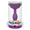 Introducing the Sensational OPEN ROSES Sm Purple Anal Plug - Model AR-001: Unleash Your Pleasure - Adult Naughty Store