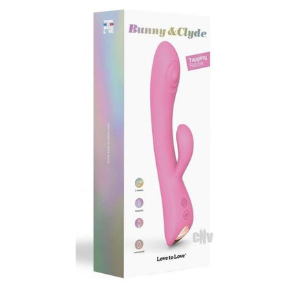 Bunny And Clyde Pink Passion - Powerful Tapping Rabbit Vibrator for Dual Stimulation - Model BC-PP001 - Women's G-Spot and Clitoral Pleasure - Pink