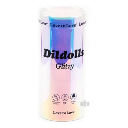 DILDOLLS Glitzy Silicone Dildo Model G-14: Phosphorescent Rainbow Pleasure