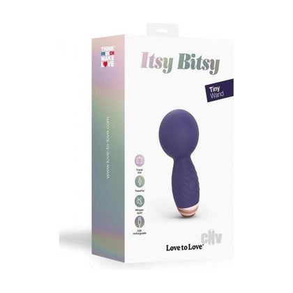 Introducing the Itsy Bitsy Midnight Indigo Mini Massager and Stimulator - Model IB-001, for All Genders, Providing Pleasure Anywhere, Anytime! - Adult Naughty Store