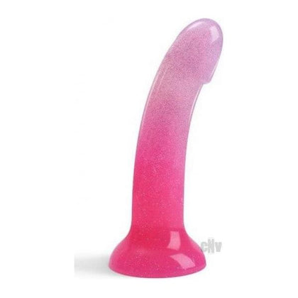 Dildolls Sunrise Liquid Silicone Curved Dildo D01 | Unisex Anal and Vaginal Pleasure Toy | Crystalline Gradient Colour