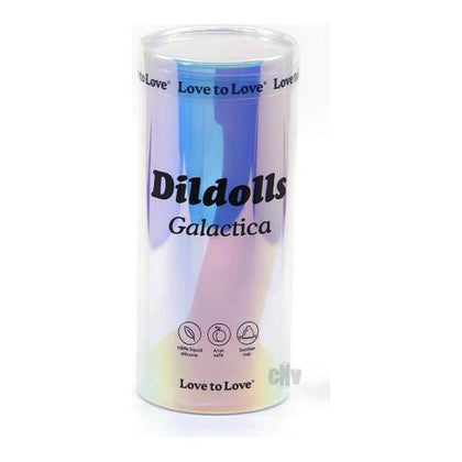 Dildolls Galactica Unicorn Sparkle Silicone Dildo - Model DG-1001 - For All Genders - Pleasure Zone: Intimate Delights - Rainbow Glitter