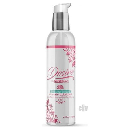 Desire by Swiss Navy Silicone Intimate Lube 4oz - Long-lasting Pleasure for Enhanced Intimacy