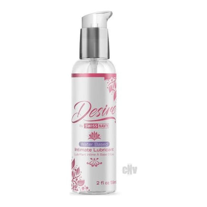 Desire by Swiss Navy Water-Based Intimate Lubricant - Enhance Pleasure, Reduce Friction, 2oz