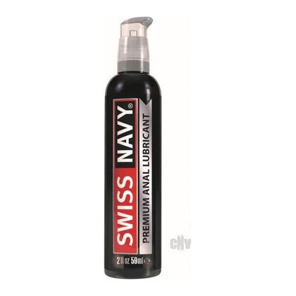 Swiss Navy Premium Silicone Anal Lubricant - 2oz Bottle - Long Lasting, Silky Smooth Formula with Clove Leaf Oil - Enhances Comfortable Anal Play - Suitable for All Genders - Perfect for Intimate Pleasure - Clear