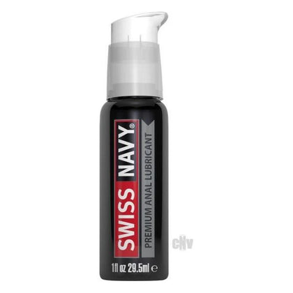 Swiss Navy Premium Anal Lubricant - Long Lasting Silicone Formula for Comfortable Anal Play - Model ANL-1oz - Unisex Pleasure - Clear