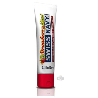 Swiss Navy Strawberry Kiwi Lube 10ml - Intensify Pleasure with a Deliciously Flavored Lubricant