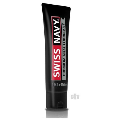 Swiss Navy Premium Anal Lubricant - Silky Smooth Silicone-Based Formula with Clove Leaf Oil - Enhances Comfort for Anal Play - 10ml