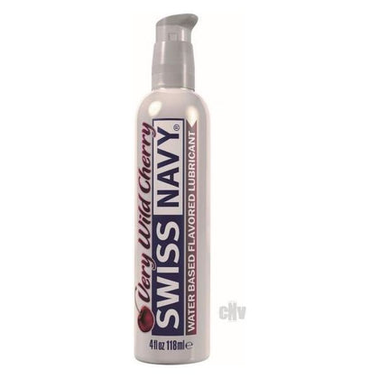 Swiss Navy Very Wild Cherry Lube 4oz - Intense Pleasure for All Genders - Smooth and Sensational Cherry Flavored Lubricant