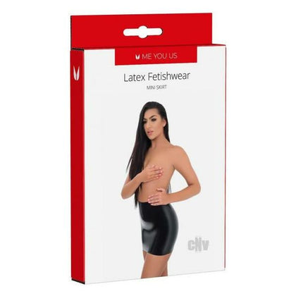 Me You Us Latex Mini Skirt MD Black - Sensual and Figure-Flattering Latex Skirt for Women, Perfect for Accentuating Curves and Exuding Confidence - Adult Naughty Store