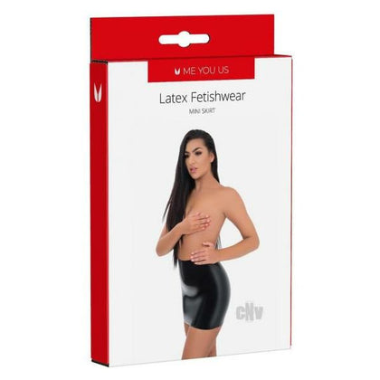 Me You Us Latex Mini Skirt LG Black - Ultimate Confidence Boost for Curvy Women in the Bedroom - Adult Naughty Store