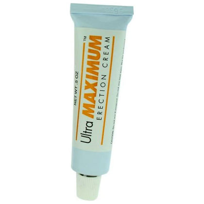 Ultra Maximum Erection Cream - Intensify Pleasure and Performance for Maximum Satisfaction - Model X1 - Male - Enhances Erection and Sensation - 0.5oz - Stimulating Blue - Adult Naughty Store