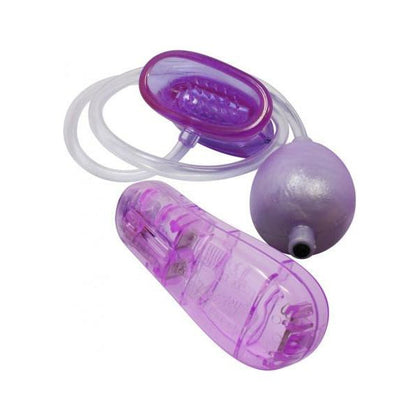 Introducing the Sultry Sensations Passionate Purple Pussy Pump - Model PP-3000: Vibrating Vaginal Stimulator with Suction Action for Women's Pleasure - Adult Naughty Store