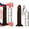 Real Skin All American Whopper Vibrating 7 Inches Dildo - Model AW-7B - Male Pleasure Toy - Brown