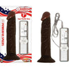 Real Skin All American Whopper Vibrating 7 Inches Dildo - Model AW-7B - Male Pleasure Toy - Brown - Adult Naughty Store