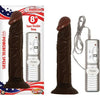 All American Whopper Vibrating 8 Inches Dildo - Realistic Brown Erection for Anal and Vaginal Pleasure - Adult Naughty Store