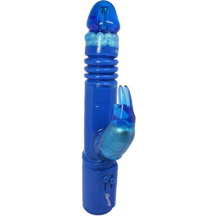 Introducing the SensationX Deep Stroker Rabbit Vibe with Clit Stimulator - Model SX-5000 - For Women - Dual Pleasure - Midnight Black - Adult Naughty Store