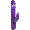 Introducing the PleasureMax Deep Stroker Rabbit Vibe with Clit Stimulator - Model RS-5000, for Female Pleasure - Purple - Adult Naughty Store