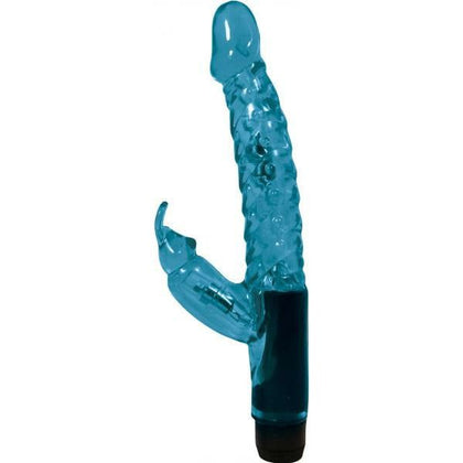 Introducing the Blue Jelly Mini Rabbit Vibro Wand 6 Inch - The Ultimate Pleasure Experience!