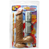 SensaPleasure Real Skin Latin American Whoppers Vibrating Dong With Balls 8 Inch - Brown: The Ultimate Pleasure Experience for All Genders - Adult Naughty Store