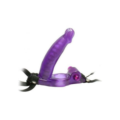 Purple Passion Double Penetrator Strap On Cock Ring - Model DP-2000 - For Couples - Dual Stimulation - Waterproof - Adult Naughty Store