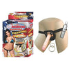 Nasstoys All American Whoppers 7-Inch Vibrating Dong Universal Harness for Women - Realistic Pleasure - Beige - Adult Naughty Store