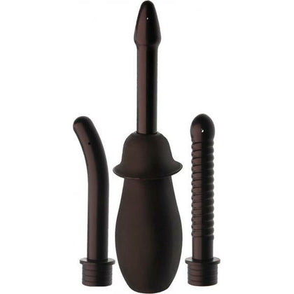 Introducing the Douche Black Deluxe Anal and Vaginal Douche Kit - Model DB-001: For Ultimate Intimacy and Hygiene