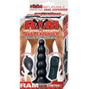 Introducing the Ram Black Inflatable Vibrating Anal Expander - Model RIVAE-001: The Ultimate Pleasure Amplifier for All Genders! - Adult Naughty Store