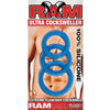 Ram Ultra Cocksweller Silicone C Rings Blue - Adult Naughty Store