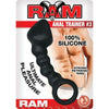 Ram Anal Trainer #3 Silicone Anal Beads 5.5 Inch - Black: Ultimate Pleasure for Men and Women