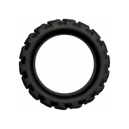 Mack Tuff Large Silicone Tire Ring Black - Powerful Erection Enhancer for Men - Model MT-1001 - Waterproof Cock Ring for Intensified Pleasure - Black Color - Adult Naughty Store