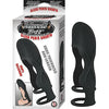 Introducing the SensaSilk™ Black Silicone Penis Sheath - Model SPS-1001: A Premium Pleasure Enhancer for Men - Adult Naughty Store