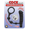 Introducing the SensaRing™ Prostate Pleasure Cockring with Vibrations - Model SRP-5000 - Black - Adult Naughty Store