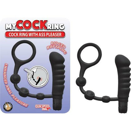 Introducing the SensaRing™ Prostate Pleasure Cockring with Vibrations - Model SRP-5000 - Black