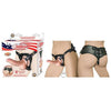 All American Whoppers 5-Inch Curved Dong with Balls Beige & Universal Harness - Premium Pleasure Set for Couples - Adult Naughty Store