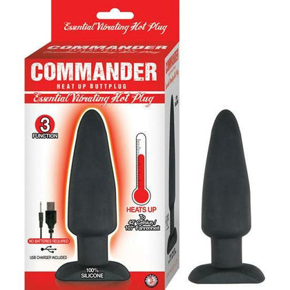 Nasstoys Commander Essential Vibrating Hot Butt Plug Black - Model XYZ: Ultimate Pleasure for All Genders