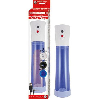 Nasstoys Commander Electric Penis Pump Blue - Model NP-5000 - Male Enlargement Device for Intense Pleasure