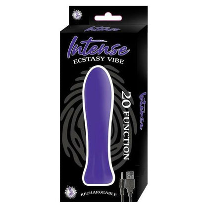 Introducing the Intense Ecstasy Vibe Purple: A Luxurious Silicone Rechargeable Vibrator for Unforgettable Pleasure - Adult Naughty Store