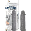 Nasstoys Great Extender 6 inches Silicone Penis Sleeve - Enhance Length and Girth - Realistic Veined Texture - Waterproof - Phthalates Free - Gray - Adult Naughty Store