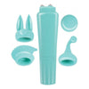 Nasstoys Aqua Intense Clit Teaser Kit - Blue Mini Massager with 4 Heads