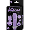 Nasstoys Intense Clitoral Teaser Kit Purple Mini Massager with 4 Attachments - For Powerful and Discreet Pleasure - Adult Naughty Store