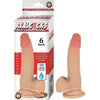 Nasstoys Real Cocks Self Lubricating 6-Inch Beige Realistic Dildo - Model NC-2001 - Unisex Pleasure Toy for Sensational Satisfaction - Adult Naughty Store