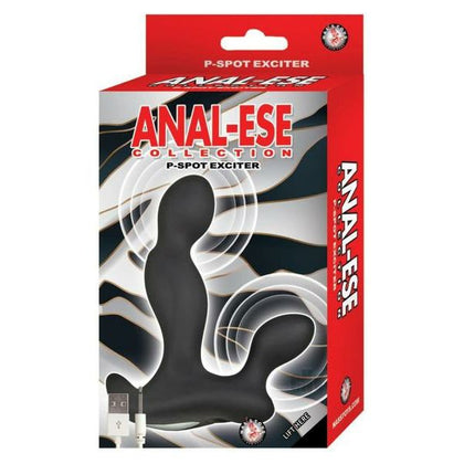 Introducing the SensaPleasure Anal Ese Coll Pspot Exciter Black - The Ultimate Pleasure Experience for Men and Women - Adult Naughty Store