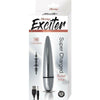 Exciter Bullet Vibe Silver - Powerful 10 Function Rechargeable Silver Bullet Vibrator for Intense Pleasure - Adult Naughty Store