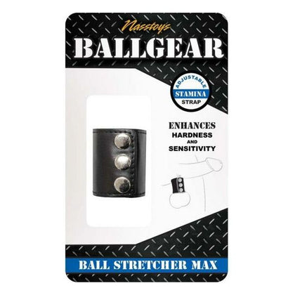 Ballgear Ball Stretcher Max Black - Enhance Hardness and Sensitivity for Men's Pleasure