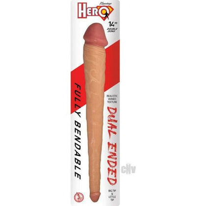 Introducing the Hero Double Dong 14 - The Ultimate Dual-Ended Pleasure Delight for All Genders!