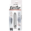 Exciter Multi-Function Bullet Silver: Powerful Rechargeable Clitoral Stimulator for Women - Adult Naughty Store