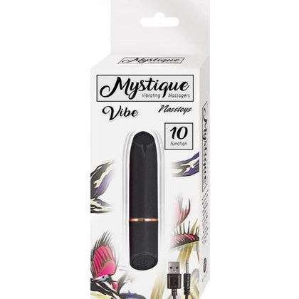 Introducing the Mystique Vibrating Massager Black - The Ultimate Pleasure Companion for All Genders!