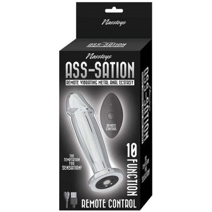 Ass-Sation Anal Ecstasy Silver Metal Butt Plug - Model X123 - Unisex - Intense Pleasure - Silver