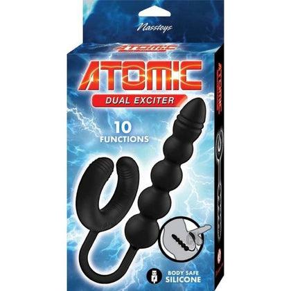 Nasstoys Atomic Dual Exciter Black: The Ultimate Anal Pleasure Powerhouse for Intense Stimulation - Model NAD-EXB-001 - Unisex - Prostate and Beyond